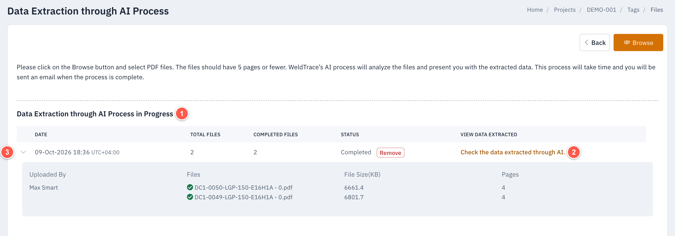 Check the status of the AI job